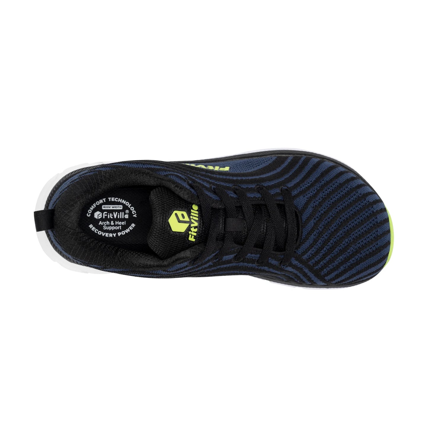 FitVille wide toe box shoes for men, cushioned, extra wide width, non-slip, wide lightweight breathable running shoes