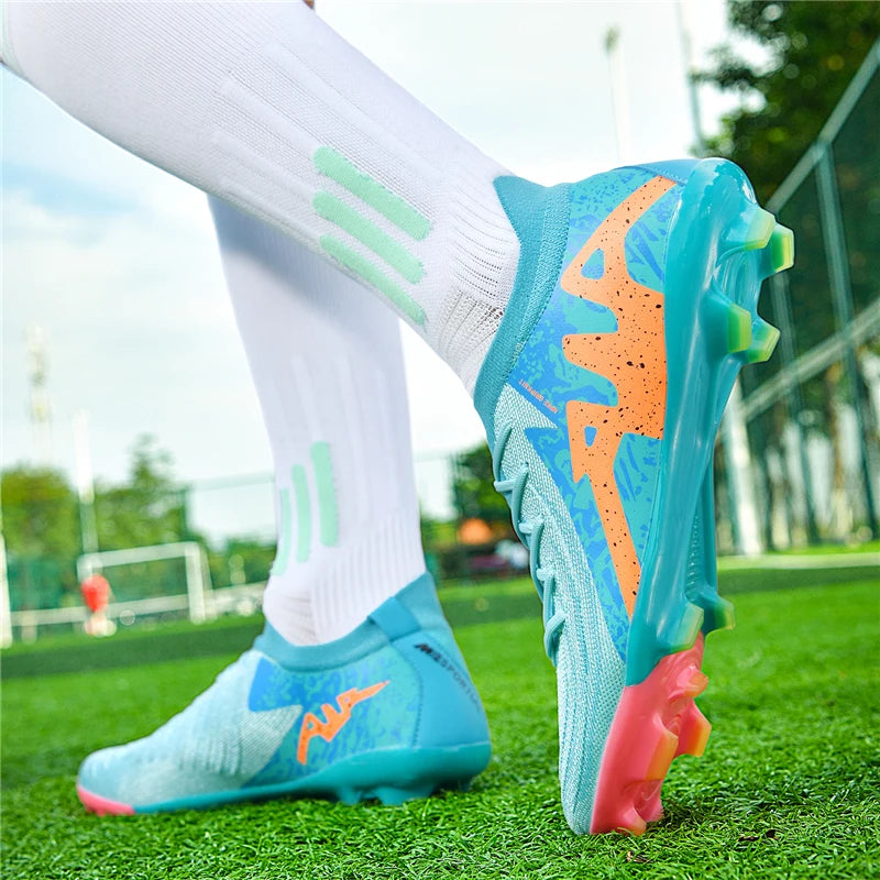 New Men's Soccer Shoes Adult Non-Slip Boys Adult Futsal Sport Football Boots Grass Cleats Indoor Ultralight Turf Comfortable