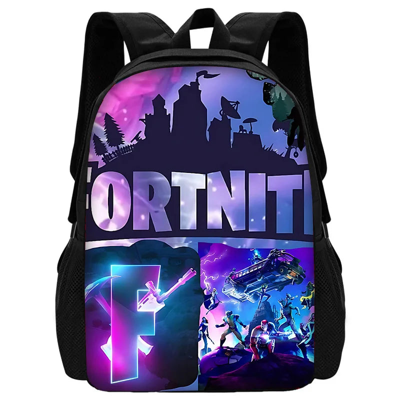 Mochilas infantis Classic Game Fortnites para meninos e meninas, presente de aniversário para estudantes, mochilas escolares unissexo para criança, mochila de campismo durável