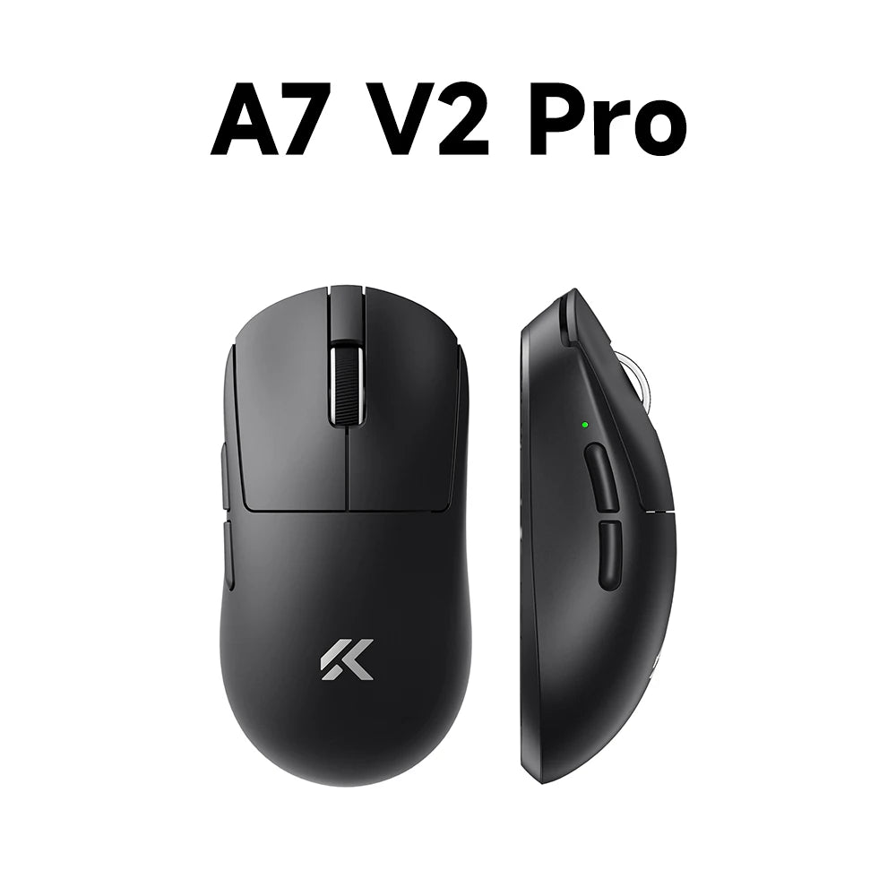 Ratón gaming inalámbrico ligero MCHOSE A7 V2 con doble tasa de sondeo de 8,000Hz, PAW3950 TI, para gaming, esports y oficina