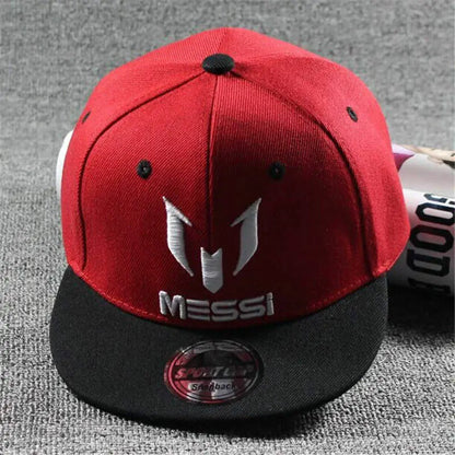Fashion Children Kids Messi CR7 Neymar Embroidery Baseball Caps Boys Girls Cap Snapback Hat Hip Hop Hat  Adjustable Cowboy Hat