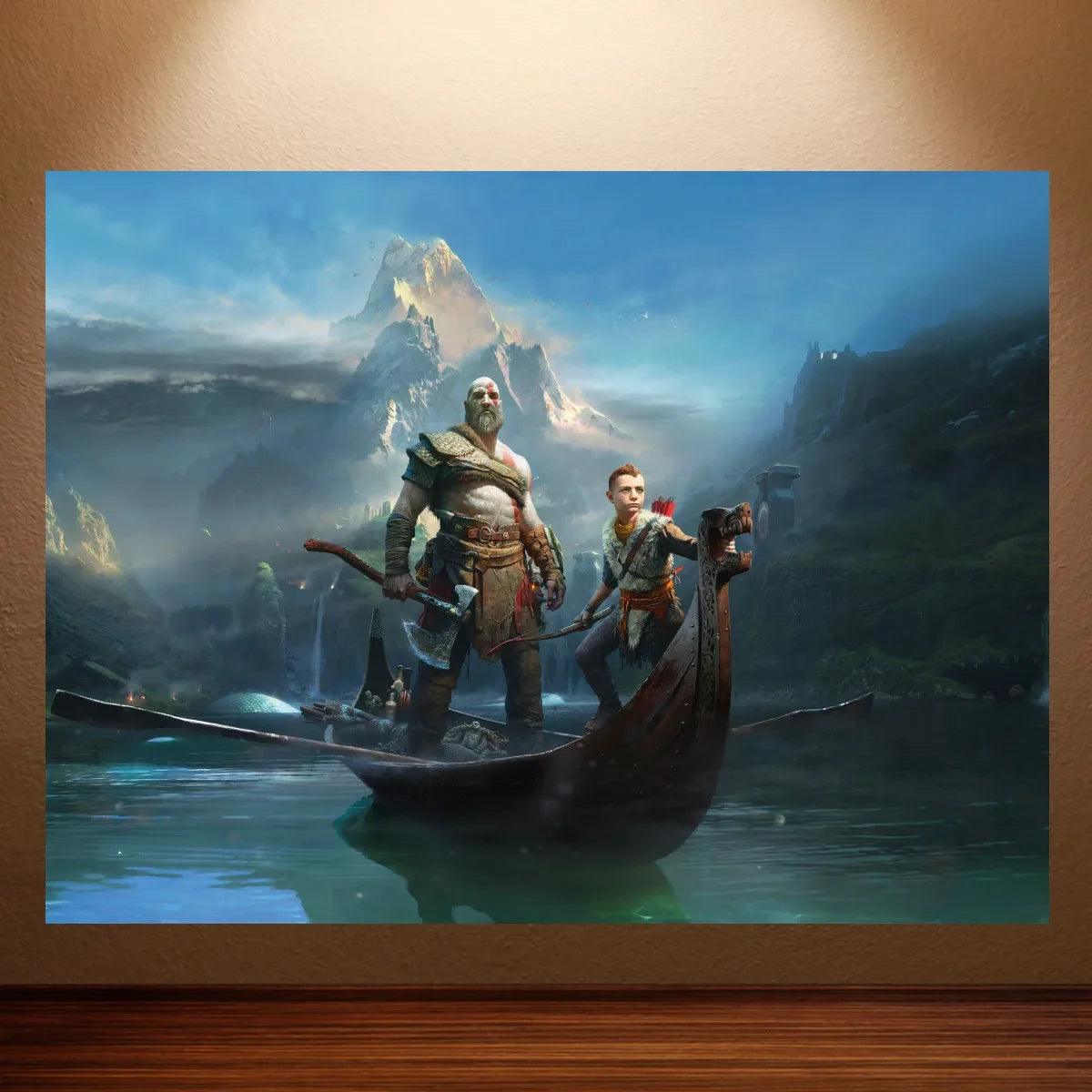 Kratos Poster God of War Game Poster Classic Video Games Poster Canvas Wall Painting Game Room Wall Decor Room Wall Ar
