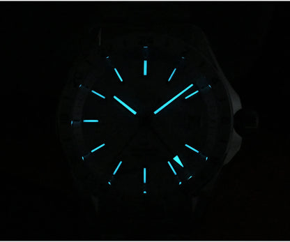 Reloj de lujo para hombre San Martin 39mm con esfera de aventurina, NH34 GMT automático mecánico, zafiro, resistente al agua, luminoso, SN0129