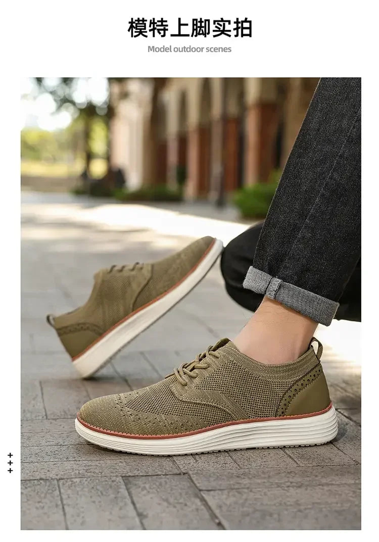 Mocasines deportivos de malla para hombre, calzado antideslizante de corte bajo, zapatos casuales deportivos, superventas, zapatos de diseño 2025