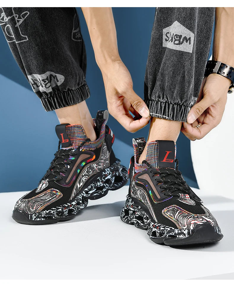 Chaussure Homme Chaussures de course respirantes pour hommes, baskets décontractées pour hommes, chaussures de tennis pour hommes, entraîneur de course, mocassins à la mode, luxe