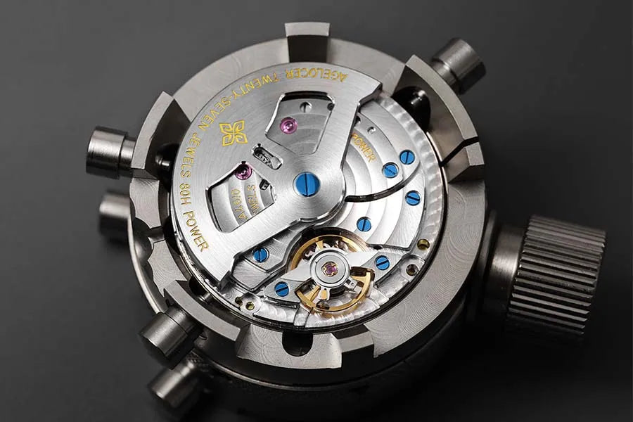 AGELOCER Original Budapest Watch Men's Vogue Formal Big Calendar Automatic Mechanical Watch Birthday Gift for Men