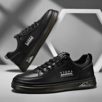 Men's Summer Fashionable Casual Driving Shoes Sporty Slip-On Loafers Versatile Comfortable Breathable Wear-Resistant Leather -..