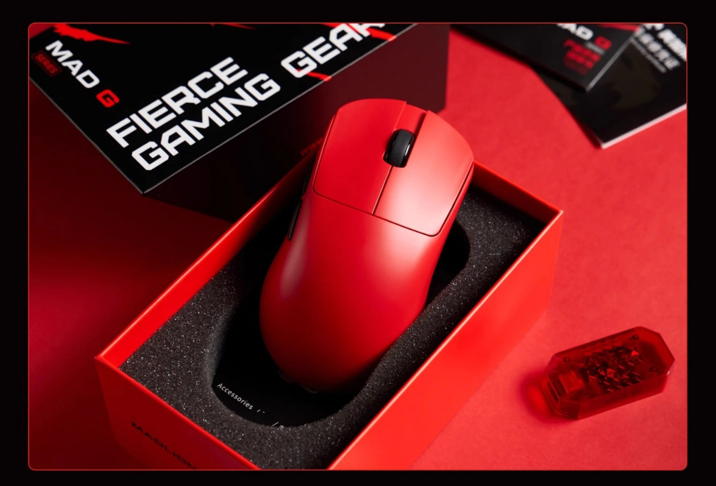 Mouse wireless ultraleggero originale FGG Madlions Mad G Pro Max 8K HZ dual-mode a bassa latenza PAW3395, accessori e regali per gamer