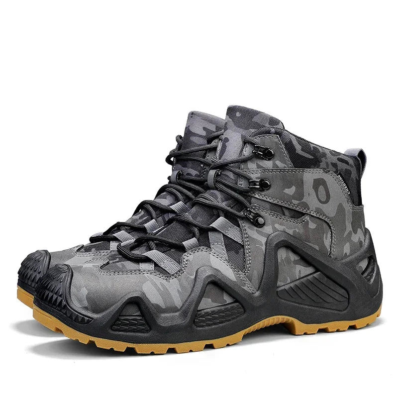 Anti Slip and Wear-resistant Hiking Shoes Comfortable Desert Work Boots Autumn Winter Platform and Ankle Boots, Men's Snow Boots