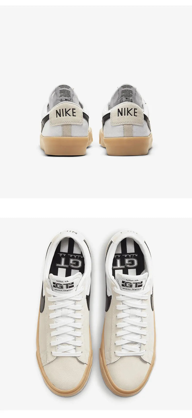Oficiální autentické unisexové klasické nízké skate boty Nike SB Blazer Zoom DC7695-100