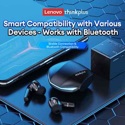 Lenovo GM2 Pro TWS kabellose Bluetooth 5.3-Ohrhörer – HD-Kopfhörer mit Touch-Steuerung und Mikrofon, wasserdichte Sport-Kopfhörer