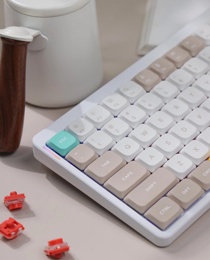 NuPhy nSA Profile Shine-through nSA PC Keycaps Transparent Keycap Low Profile Suitable for Air Series For AIR75/AIR75 V2/AIR96