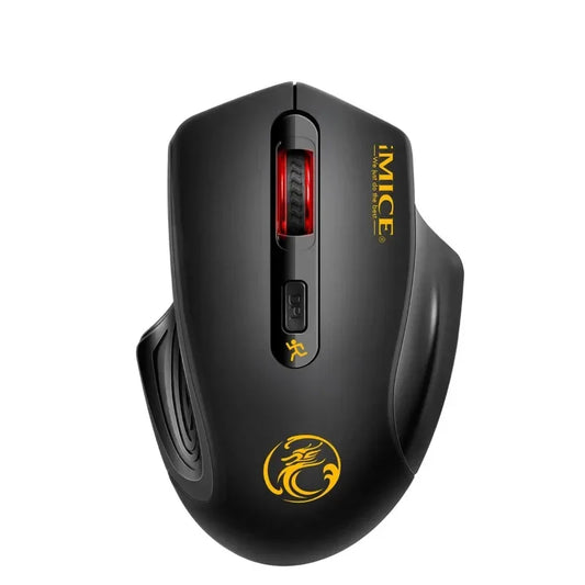 Novo rato sem fios 2000DPI ajustável com recetor USB 3.0, rato ótico para computador 2.4GHz para gaming, design ergonómico para portátil