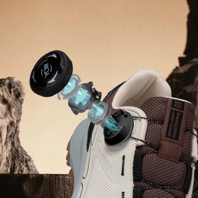 Sapatos de Caminhada Baasploa para Homem, Outdoor e Escalada, em Malha Respirável, para Viagem e Caminhada, Antiderrapantes, Resistentes ao Desgaste, Confortáveis, Tipo Sneaker