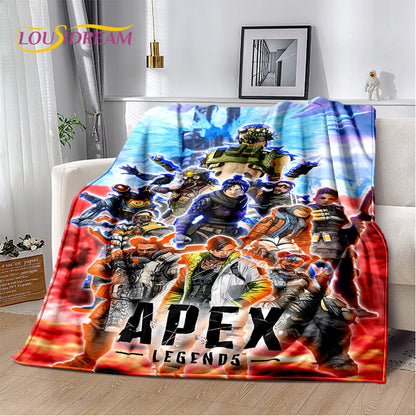 Apex Legends Game Gamer Cartoon Soft Plush Blanket,Flannel Blanket Throw Blanket for Living Room Bedroom Bed Sofa Picnic Cover