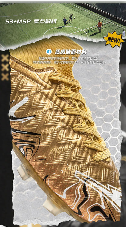 Men Professional Football Shoes Society Cleats Soccer Shoes Original Indoor Football Field Boots Grass Training TF/FG Sneakers