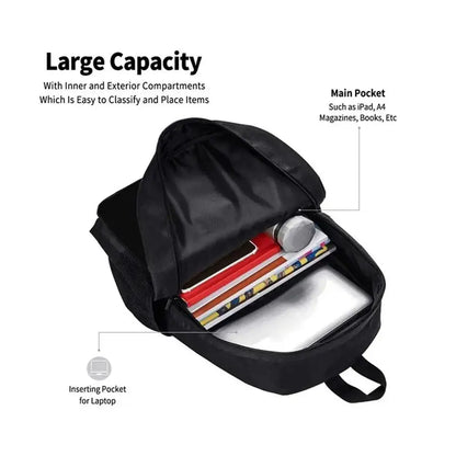 Mochila leve Fortnite Cartoon de 15 polegadas com alças ajustáveis para crianças, saco escolar diário para meninos e meninas dos 5 aos 9 anos