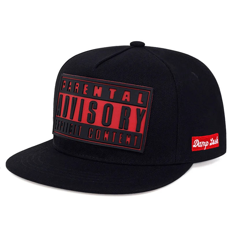 Flat Bill Visor Trendy Patch Snapback-kasket Hip Hop Color Block Baseballkasket Unisex Letvægts solbeskyttelse Dad Hats til kvinder og mænd