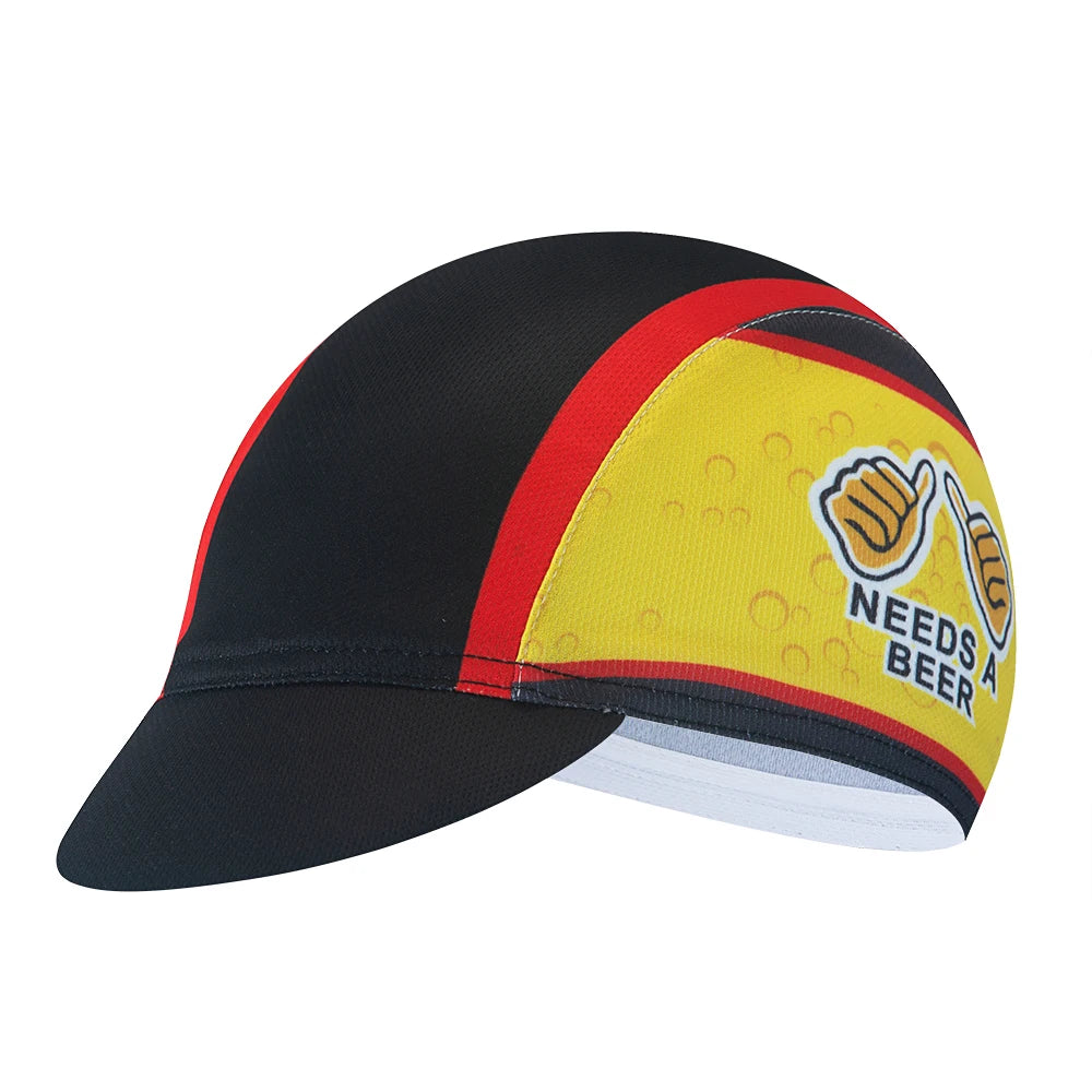 Boné de Ciclismo Beer para Desporto ao Ar Livre, Boné de Equipa para Bicicleta, Respirável, Proteção Solar de Verão, Unissexo