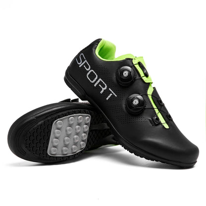 Lock-Free Cycling Shoes, Flat Pedal Shoes for Men, Bike Cleat Sneakers, MTB Bicycle Biking Shoes for Women, Breathable Indoor Boots