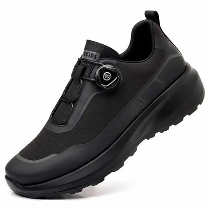 Zapatillas deportivas de running para hombre, ligeras, cómodas y versátiles, de color liso y con cierre ajustable para montañismo