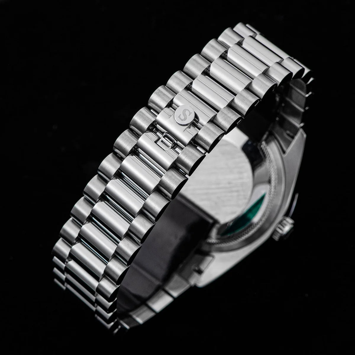 Sugess Watch of Men 36mm Date Automatic Retro Mechanical Wristwatches Sapphire Crystal RoseGold Dandong SL3034 Movement Day New