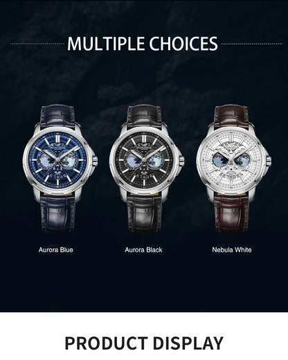BORIAGE(BOAIJIUA) Fully Automatic Mechanical Men's Watch Original Design Mechanical Watches Waterproof Luminous Wristwatch