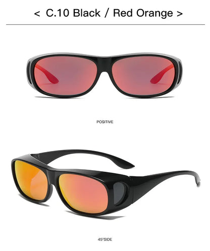 2025Polarized Sunglasses Fit Over Eye Glasses Driving Wrap Shield Goggles Fishing Glasses Sports Sunglasses Night Vision Glasses