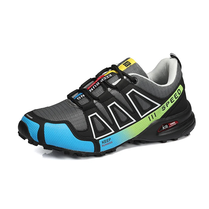 Sapatos de Caminhada para Homem Todo-o-Terreno, Calçado Desportivo Outdoor em Malha Respirável, Antiderrapante e Resistente ao Desgaste, Sapatos de Caminhada e Ciclismo Outdoor