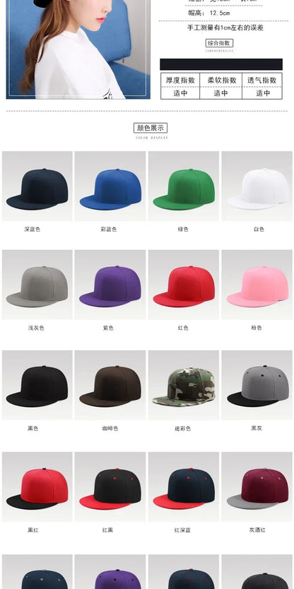Big Bone Man Cappellini da baseball taglie forti per adulti con visiera piatta, cappellini hip hop aderenti per uomo e donna, cappellini grandi, cappellini snapback, taglie da 6 3/4 a 8