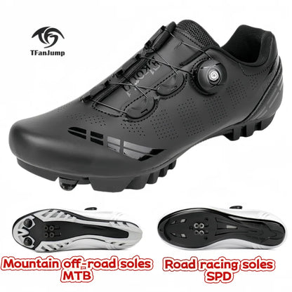 Men's Mountain Bike Shoes MTB, Breathable, Non-Slip, High Hardness, Suitable For Outdoor Road Racing, Mountain Off-Road Riding 37-46
