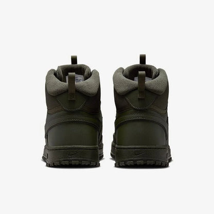 Nike Court Vision Men's Black and White Olive Green Brown Comfortable and Versatile Mid-Top Casual Sneakers DR7882-300