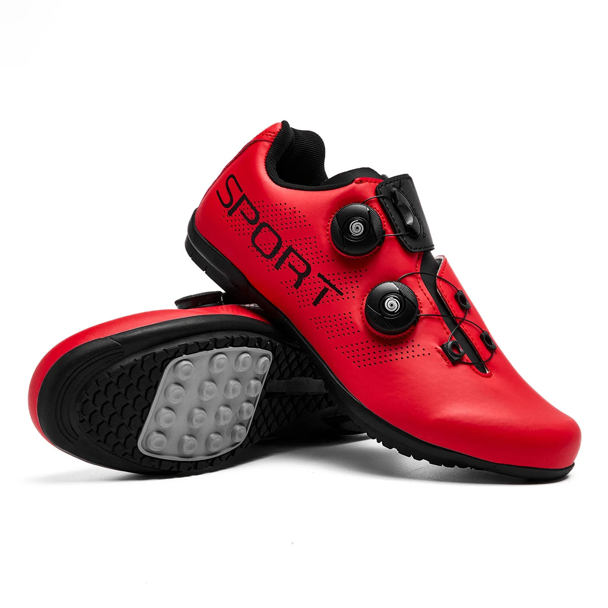 Lock-Free Cycling Shoes, Flat Pedal Shoes for Men, Bike Cleat Sneakers, MTB Bicycle Biking Shoes for Women, Breathable Indoor Boots