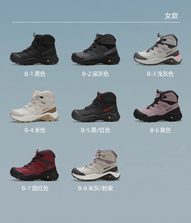 HUMTTO Hiking Shoes Men Winter Outdoor Sports Climbing Shoes Hunting Boots Warm Outdoors Ankle Travel Boots Trekking Sneakers