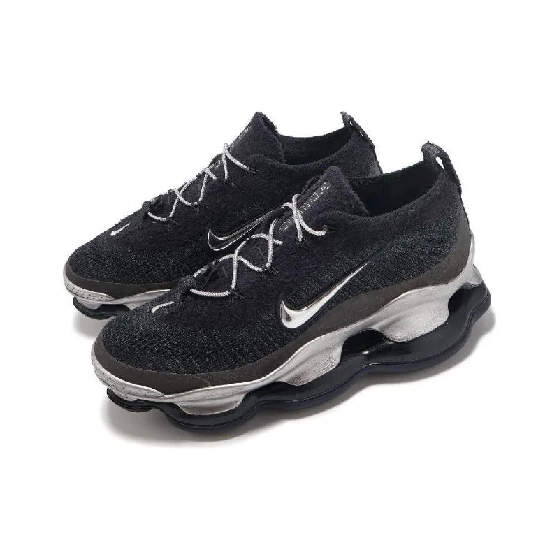 Nike Air Max Scorpion Women's Retro Comfortable Minimalist Shock Absorbing Breathable Running Shoes Black Silver - HJ3487-001