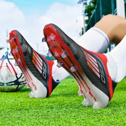 Nouvelles chaussures de football pour hommes, crampons longs antidérapants pour adultes, chaussures de sport pour garçons, crampons d'entraînement en plein air, respirantes et confortables