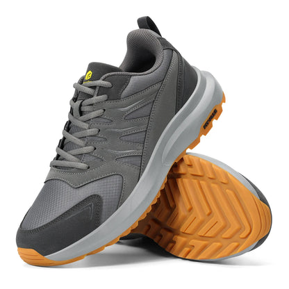 FitVille Extra Wide Sneakers For Men Hiking Walking Shoes Wide Toe Box Lightweight Running Shoes For Flat Feet With Arch Support