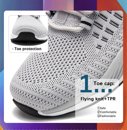 Baasploa Men's Running Shoes Brand, Male Designer Mesh Casual Sneakers, Lightweight Lace-Up New Male Outdoor Sports Tennis Shoes