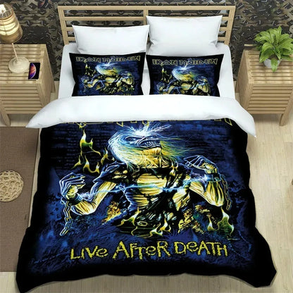 3D Rock Band I-Iron-M-Maiden Bedding Sets Exquisite Bed Supplies Set Duvet Cover Comforter Set Bedding Set Luxury Birthday Gift