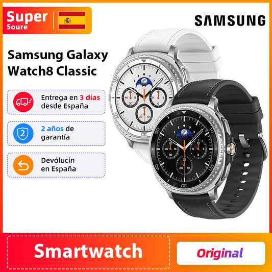 Samsung Galaxy Watch8 Classic 46mm Bluetooth Smartwatch Hybrid Strap Smartwatch with Rotating Bezel Design 3 nm Processor