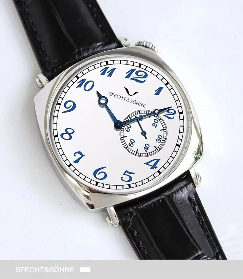 New 2026 Specht & Söhne 1921 Men's Automatic Mechanical Wristwatch Rose Gold Sapphire Crystal Genuine Leather Relogio Masculino