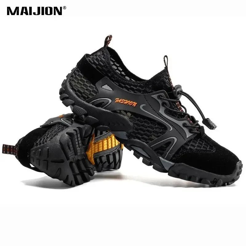 MAIJION Professional Aqua Shoes for Men Non-Slip Water Shoes Trekking Upstream Quick-Dry Beach Lightweight Water Sports Sneakers