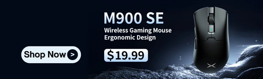Delux M800mini Wireless Gaming Mouse, 46g Lightweight, PAW3395/PAW3311, 1KHz Polling Rate for Small to Medium Hand PC Gamer