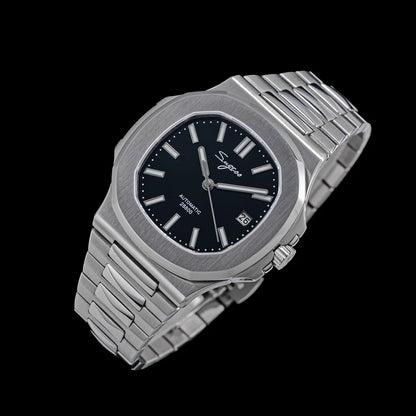 Sugess Man Watch Automatic Mechanical Wristwatches Miyota 9015 Movement MOP Dial Luminous Waterproof 5bar Bracelet Luxury S466