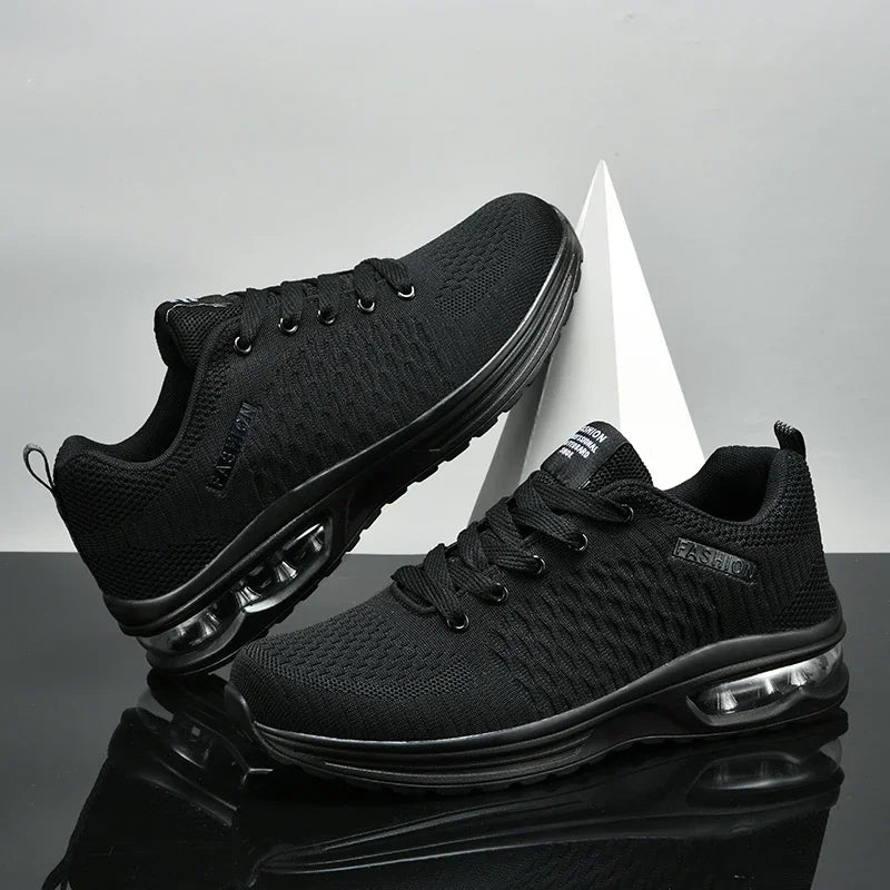Men's Running Shoes Outdoor Sports Casual Mesh Tennis Shoes Lace-Up Lightweight Gym Jogging Shoes for Men 2024 New Male Sneakers