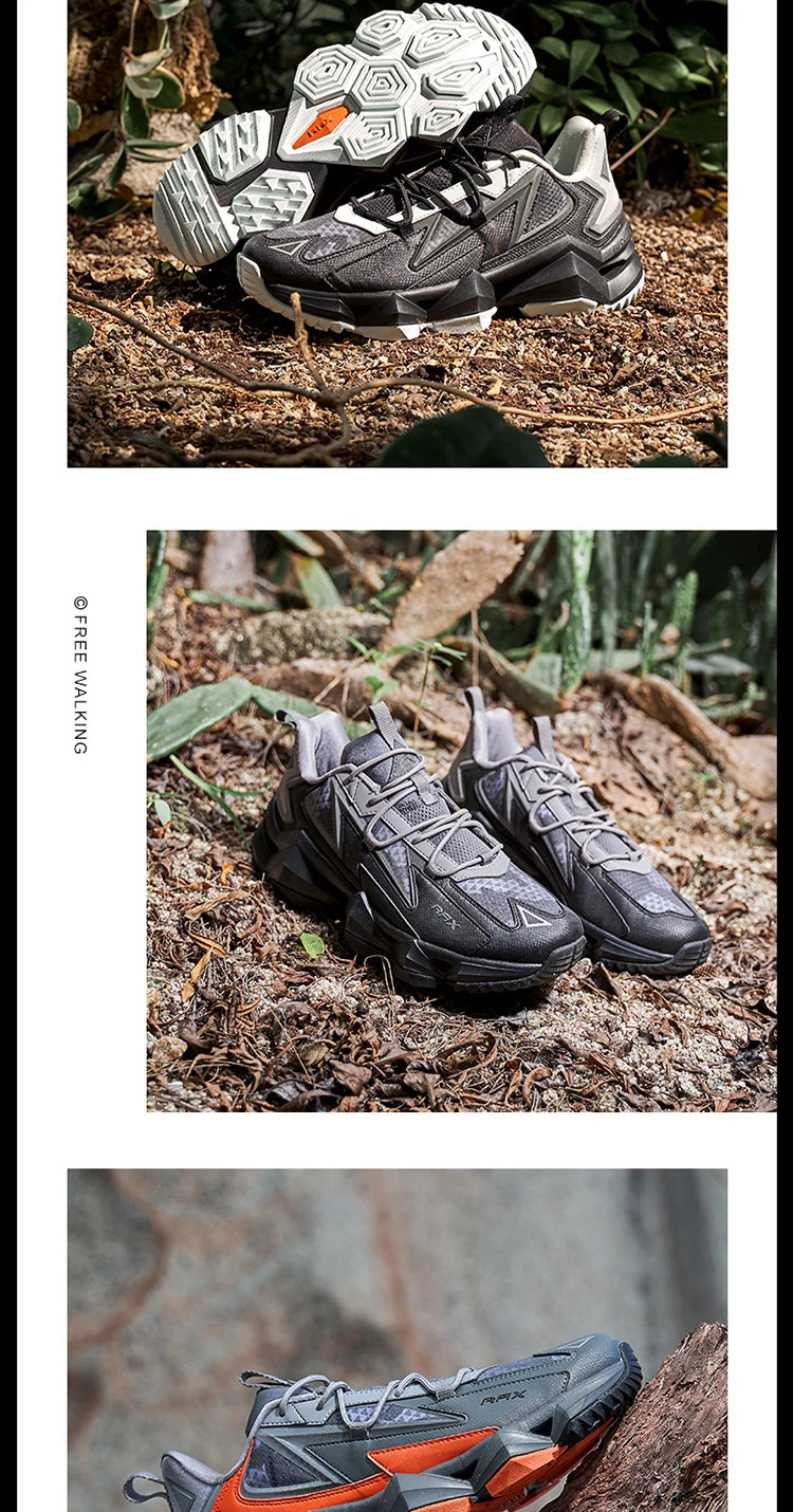 Rax Men's Waterproof Hiking Shoes Breathable Hiking Boots Outdoor Trekking Sports Sneakers Tactical Shoes