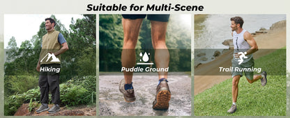 FitVille Extra Wide Sneakers For Men Hiking Walking Shoes Wide Toe Box Lightweight Running Shoes For Flat Feet With Arch Support