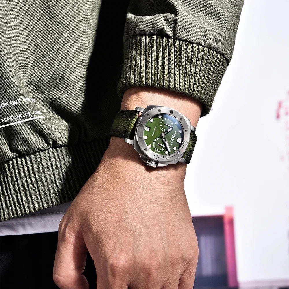 PAGANI DESIGN Men Mechanical Watch Luxury Sapphire Glass Luminous Automatic Watch 200M Waterproof Stainless Steel Watch For Men
