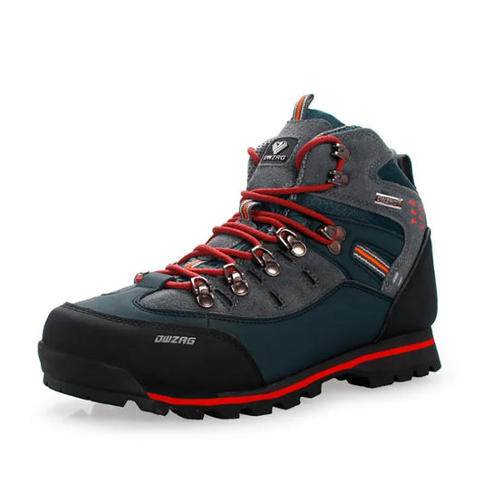 Lynjacye Mid Cut 2025 New Waterproof Hiking Boots Training Shoes Men Sports Shoes Outdoor Non-Slip Woodland Hunting Work Shoes