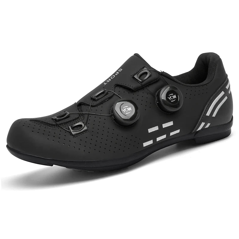 Lock-Free Cycling Shoes, Flat Pedal Shoes for Men, Bike Cleat Sneakers, MTB Bicycle Biking Shoes for Women, Breathable Indoor Boots